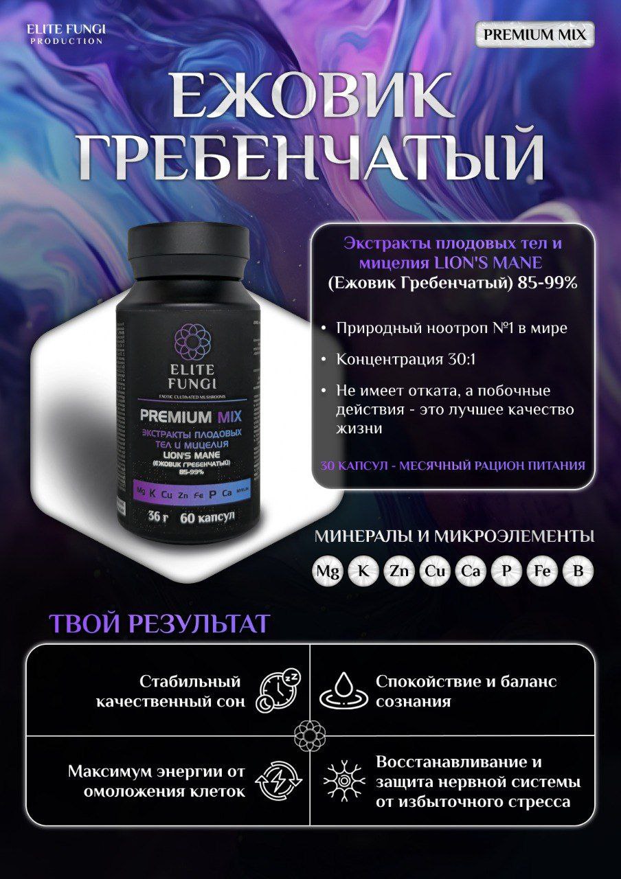 PREMIUM Ежовик Гребенчатый